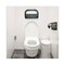 Boardwalk 17.25 in. x 3.13 in. x 11.75 in. Toilet Seat Cover Dispenser - Smoke Black